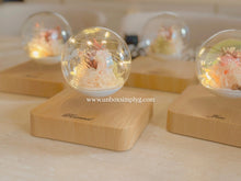 Load image into Gallery viewer, Floating Lamp with Preserved Flowers