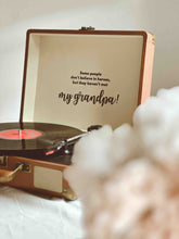 Load image into Gallery viewer, vintage vinyl player disc player + bluetooth speaker