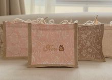 Load image into Gallery viewer, Embroidered Scarf with Embroidered Mini Tote Bag