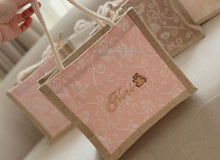 Load image into Gallery viewer, Embroidered Scarf with Embroidered Mini Tote Bag