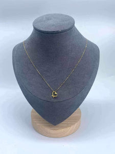 18K Hollow Heart Necklace
