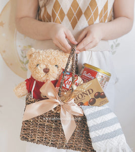 Christmas Teddy Gift Basket