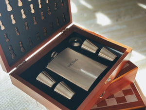 Chess | Hip Flask Set
