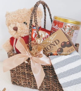 Christmas Teddy Gift Basket