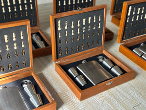 Chess | Hip Flask Set
