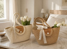 Load image into Gallery viewer, Woven Straw Bag
