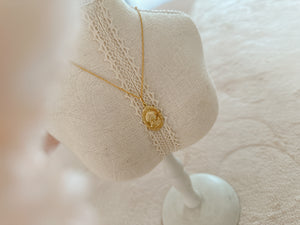 18k Real Gold Queen Elizabeth Necklace