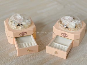 Jewelry Box with Preserved Blooms