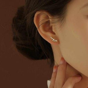 18k minimalist star stud earrings