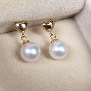 18K HK setting South Sea Pearl Earrings
