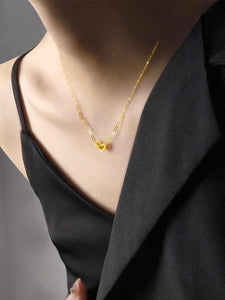 18k Saudi Gold Minimalist Necklace