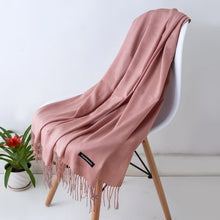 Load image into Gallery viewer, Embroidered Scarf with Embroidered Mini Tote Bag
