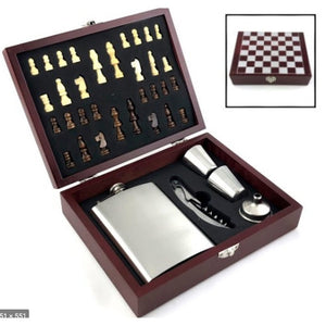 Chess | Hip Flask Set