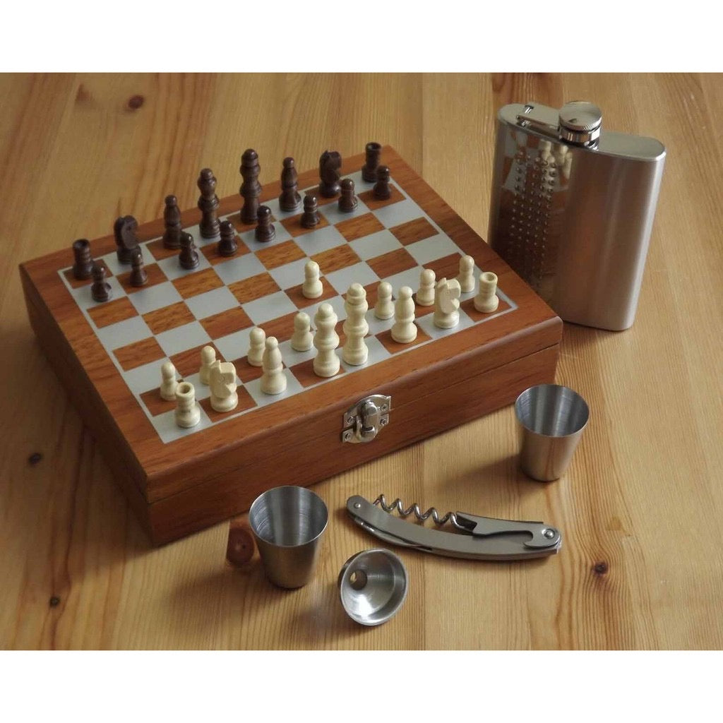 Chess | Hip Flask Set