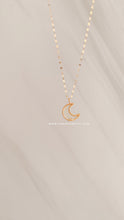 Load image into Gallery viewer, Minimalist 18k Pawnable Moon Necklace
