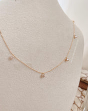Load image into Gallery viewer, Dainty Fully Adjustable Station Real | Natural Diamond Necklace
