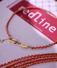 Load image into Gallery viewer, lucky redline bracelet with 18k gold
