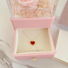 Load image into Gallery viewer, 18K Red Heart Necklace Set
