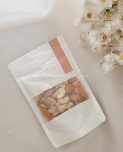 mixed nuts in a pouch